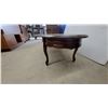 Image 3 : Oval Wood Coffee Table with Cabriole Legs 15”×49”×21”