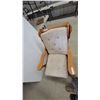 Image 5 : Wood Glider Rocker with Upholstered Seat and Back