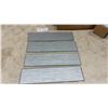Image 4 : Cristallo Horizon Glass Tiles, Silver, 4” x 16”, 26 Pieces