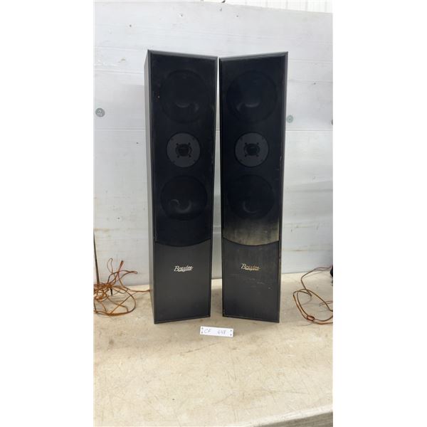 Pair of Braxton Audio E1004 2-Way Tower Speakers, 180W Sine Wave Power, 6 Ohms
