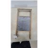 Image 3 : Two Antique Washboards: One with Glass Rubbing Surface, One with Metal Rubbing Surface