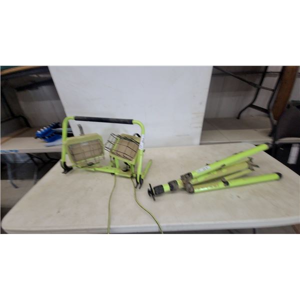 Husky Dual-Head LED Work Light with Tripod Stand