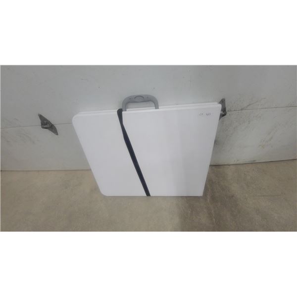 Fold-in-Half Adjustable Table with Carry Handle