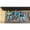 Image 2 : Vintage 1980s Mattel Masters of the Universe Action Figures, Skeletor, He-Man, Teela