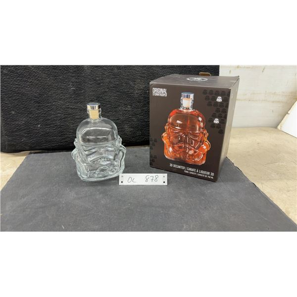 Original Stormtrooper 3D Glass Decanter, 750 milliliter Capacity, with Original Box