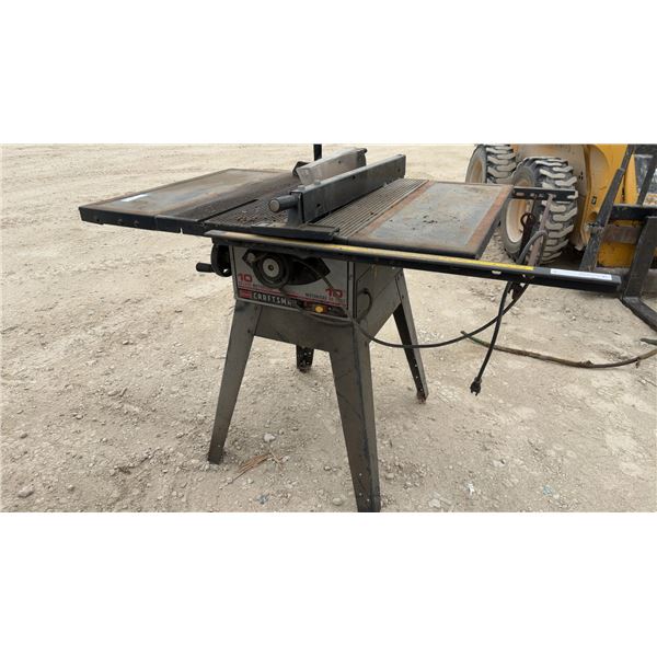 Sears Craftsman 10” Deluxe Motorized Table Saw, Blade Guard, Fence and Miter Gauge