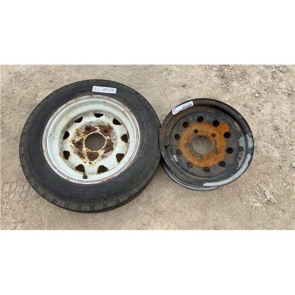 Goodyear Hi-Lander CT 4.80-12 Tubeless Trailer Tire on Rim and Trailer Rim