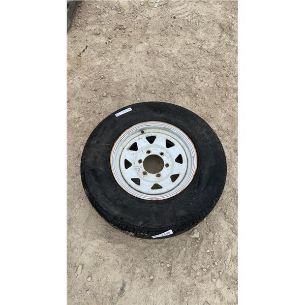 Goodride ST225/75R15 Tubeless Trailer Tire and Wheel, Load Range D, 113/108M
