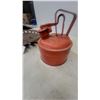 Image 2 : Vintage Tractor Seat and Red Metal Gas Can