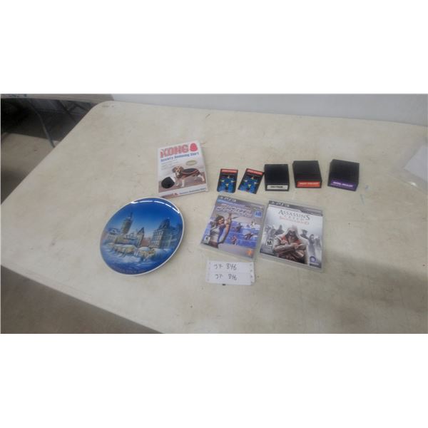 Vintage Intellivision Games, PS3 Games, and 1981 Collector Plate