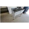 Image 4 : Vintage Galvanized Double Wash Tub on Stand, 2-Compartment, 33”×34”×21”