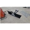 Image 1 : Snow Plow Blade and Mount, Black and Gray, 52” for quad