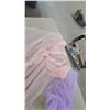 Image 5 : Vintage Peach and Lavender Tulle and Satin Lingerie and Nightgowns