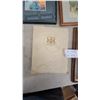 Image 3 : Four Framed Artworks and An Open hbc. Book with Illustrations