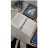 Image 4 : Four Framed Artworks and An Open hbc. Book with Illustrations
