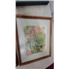 Image 7 : Four Framed Artworks and An Open hbc. Book with Illustrations