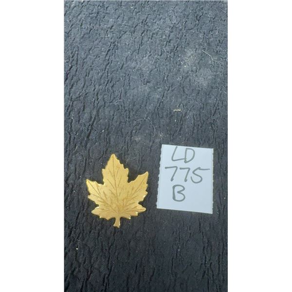 Sterling Silver 3 Gram Maple Leaf Pin