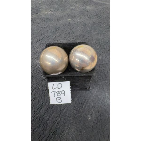 Vintage 925S Clip On Earrings, Total Weight 24 Grams