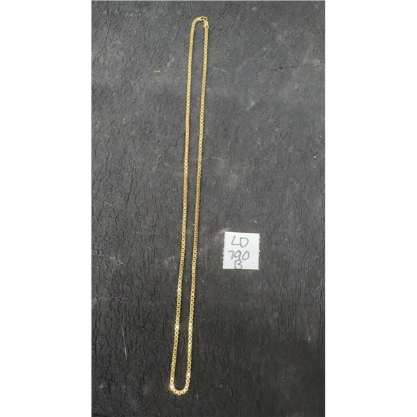 10K Venetian Chain, Total Weight 22 Grams, Approx. 11.5” Long