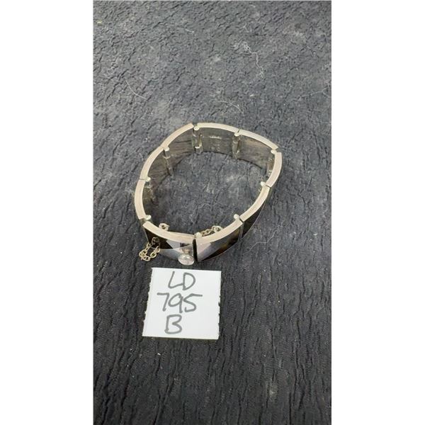 Silver Panel Bracelet, Total Weight 62 Grams