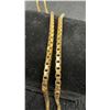 Image 3 : 10K Box Chain Necklace, Total Weight 17 Grams, Approx. 11” Long