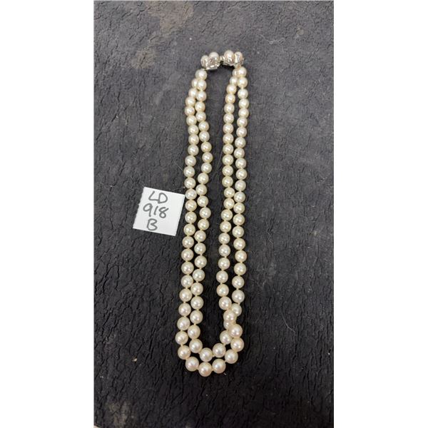 Pearl (Real) Necklace, Approx. 8” Long