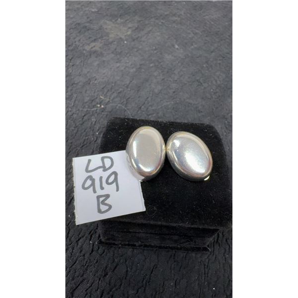 925S Vintage Clip On Earrings, Total Weight 14 Grams