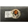 Image 1 : Silver With Amber Gemstone Brooch Total Weight 12 Grams