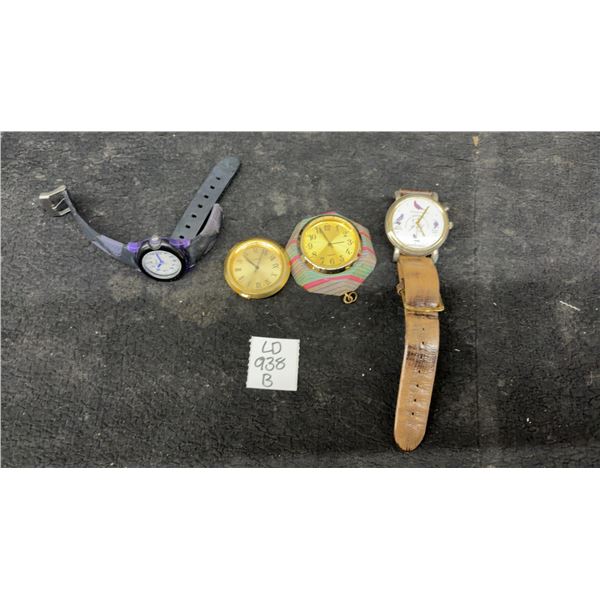 National Audubon Society Bird-Themed Wristwatch, Quartz Wristwatch, Hexagonal Clock