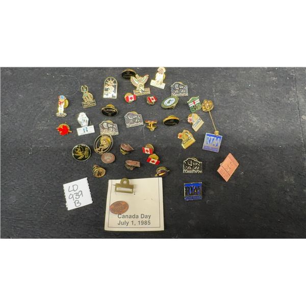 Collection Lapel Pins, Canada Day July 1, 1985 Pin, Monte Vista, Manitoba Pins