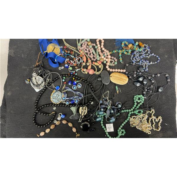 Assortment of Fashion Jewelry Including Beaded Necklaces, Pendants, Earrings