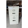 Image 1 : Commander Two-Drawer Metal Filing Cabinet, Beige