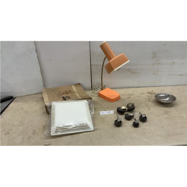 Broan 683/688 White Replacement Fan Cover Grilles, 10 1/2 × 11” Vintage Orange Gooseneck Desk Lamp