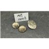 Image 1 : Forstner Sterling Silver Engraved Floral and Scroll Brooch and Dome Buttons Clip on Earrings