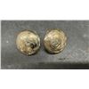 Image 3 : Forstner Sterling Silver Engraved Floral and Scroll Brooch and Dome Buttons Clip on Earrings