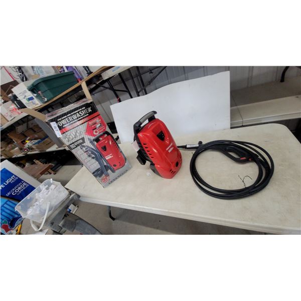 Powerwasher 1600 PSI Residential Electric Pressure Washer, Hose, Wand, and Box