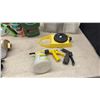 Image 9 : Assortment of Garden Tools Including Hedge Shears, Hand Rake, Cultivator, Pruners