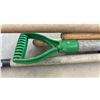 Image 3 : Five Garden Tools Including Shovel, Hoe, Pickaxe, Rake
