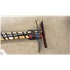 Image 6 : Five Garden Tools Including Shovel, Hoe, Pickaxe, Rake