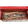 Image 2 : Metal Toolbox With Wrenches, Screwdrivers, Nut Drivers, Pliers, Drill Bits, Snips