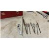 Image 6 : Metal Toolbox With Wrenches, Screwdrivers, Nut Drivers, Pliers, Drill Bits, Snips