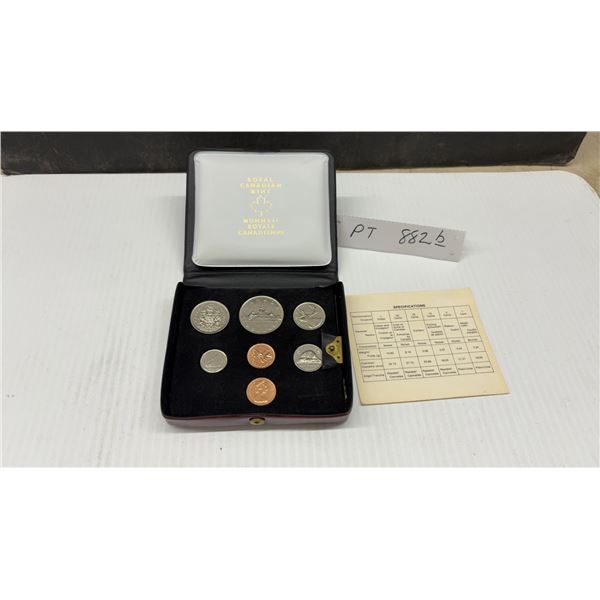 1978 Royal Canadian Mint Specimen Set, 6-Coin Uncirculated Set in Original Case