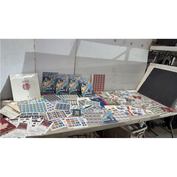 Canadian Stamps, Mostly New Issue, Elvis 1988 Calgary Olympics, Some Used, Collecting Books