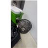 Image 3 : Better Homes and Gardens Alarm Clock, Green Cooler, Black Bag, Woven Light Fixture, and Blue Bin