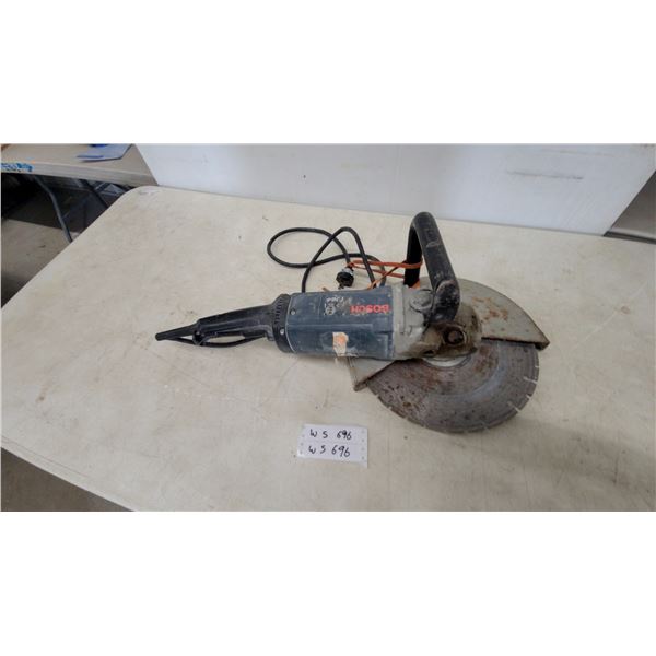Bosch Angle Grinder with Diamond Blade, Handle, and Power Cord