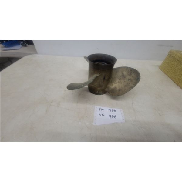 Bronze 3-Blade Boat Propeller, 13” diameter