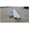 Image 2 : Two Fluted White Columns and Four Square Column Bases 9” diameter 83”