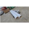 Image 3 : Two Fluted White Columns and Four Square Column Bases 9” diameter 83”