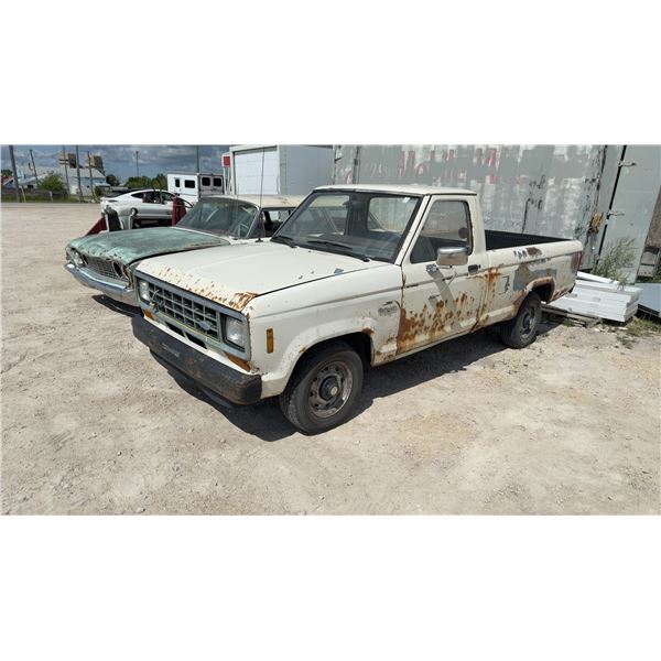 1987 Ford Ranger, White, 4 Cyl., Runs and Drives, 115,000 KM