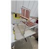Image 5 : Galvanized Metal Round Washtub with Handles and yard chair